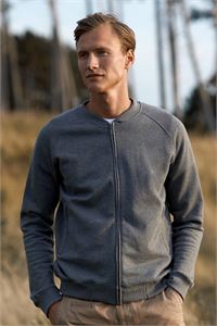 FELPA BOMBER IN COTONE BIOLOGICO CON ZIP